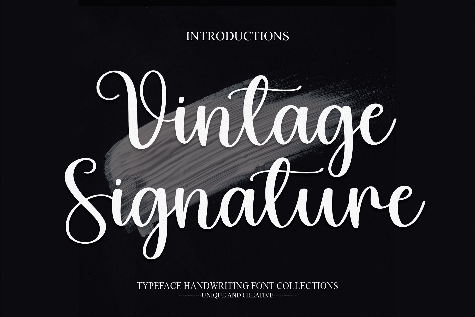 Vintage Signature | Script Font cover image.