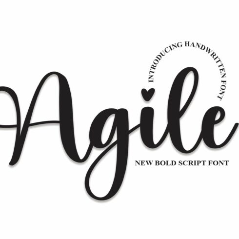 Agile | Script Font cover image.