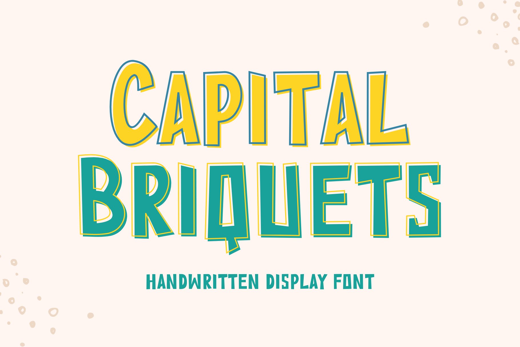 Capital Briquets - Display Font cover image.