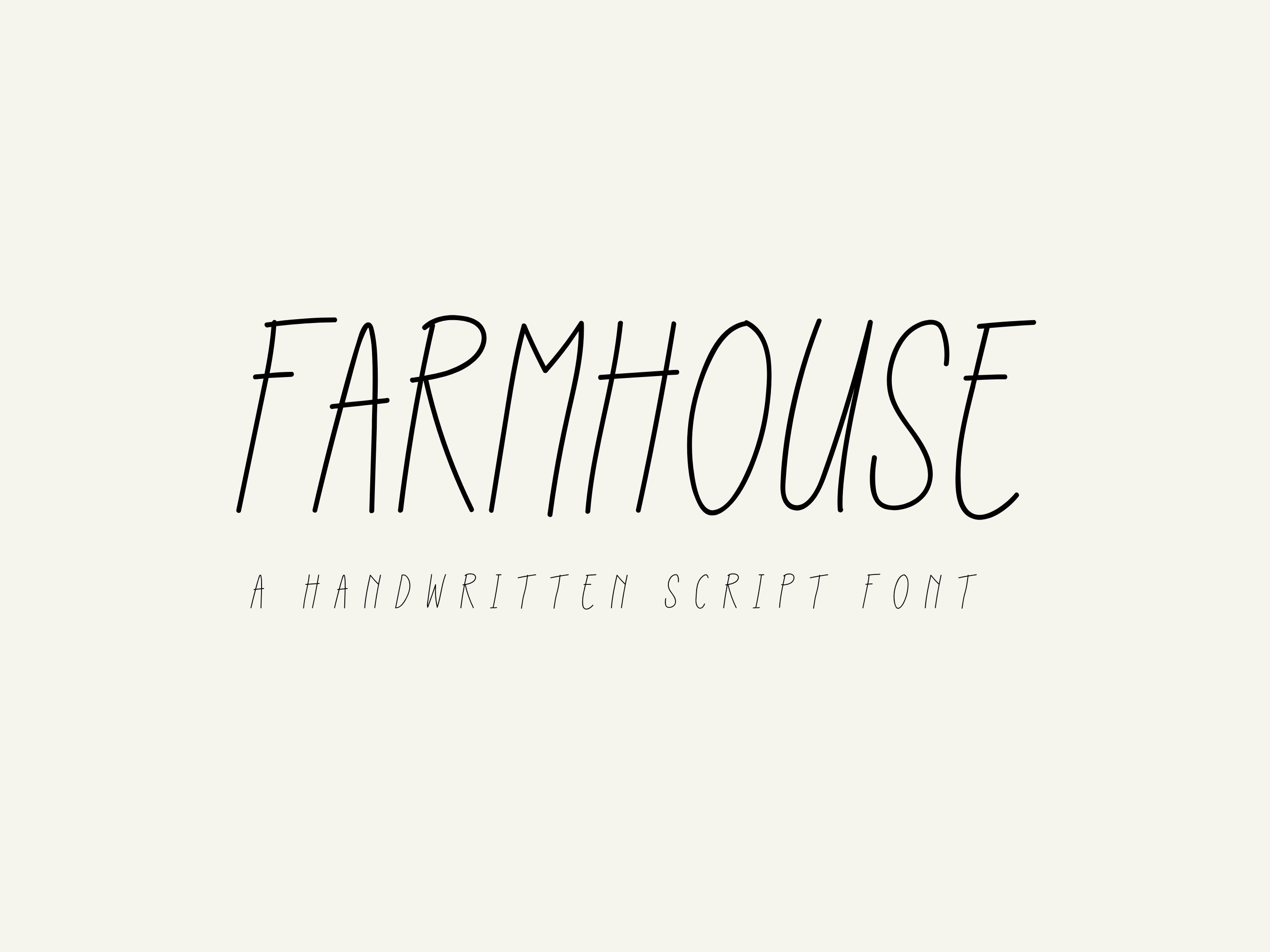 Farmhouse Handwritten Font cover image.