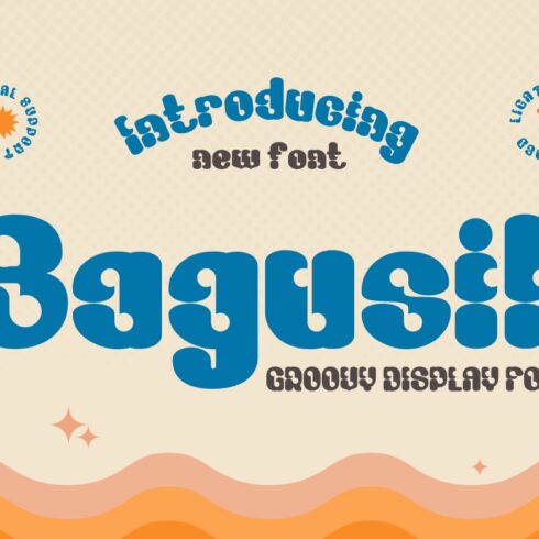 Bagusih | Groovy Retro Font cover image.