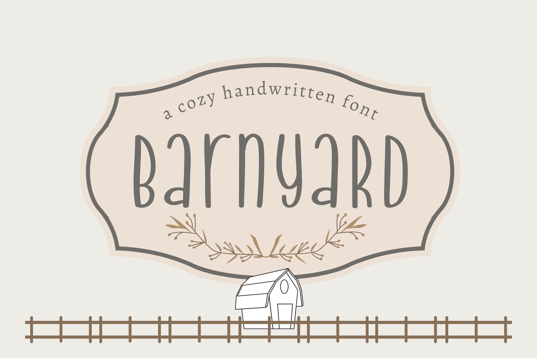 Barnyard Handwritten Font cover image.