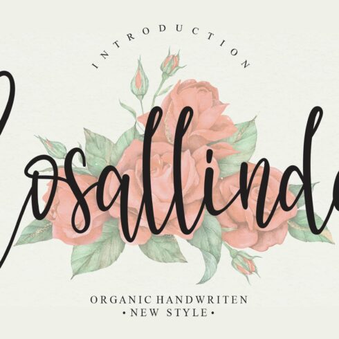 Rosallinda | Script font cover image.