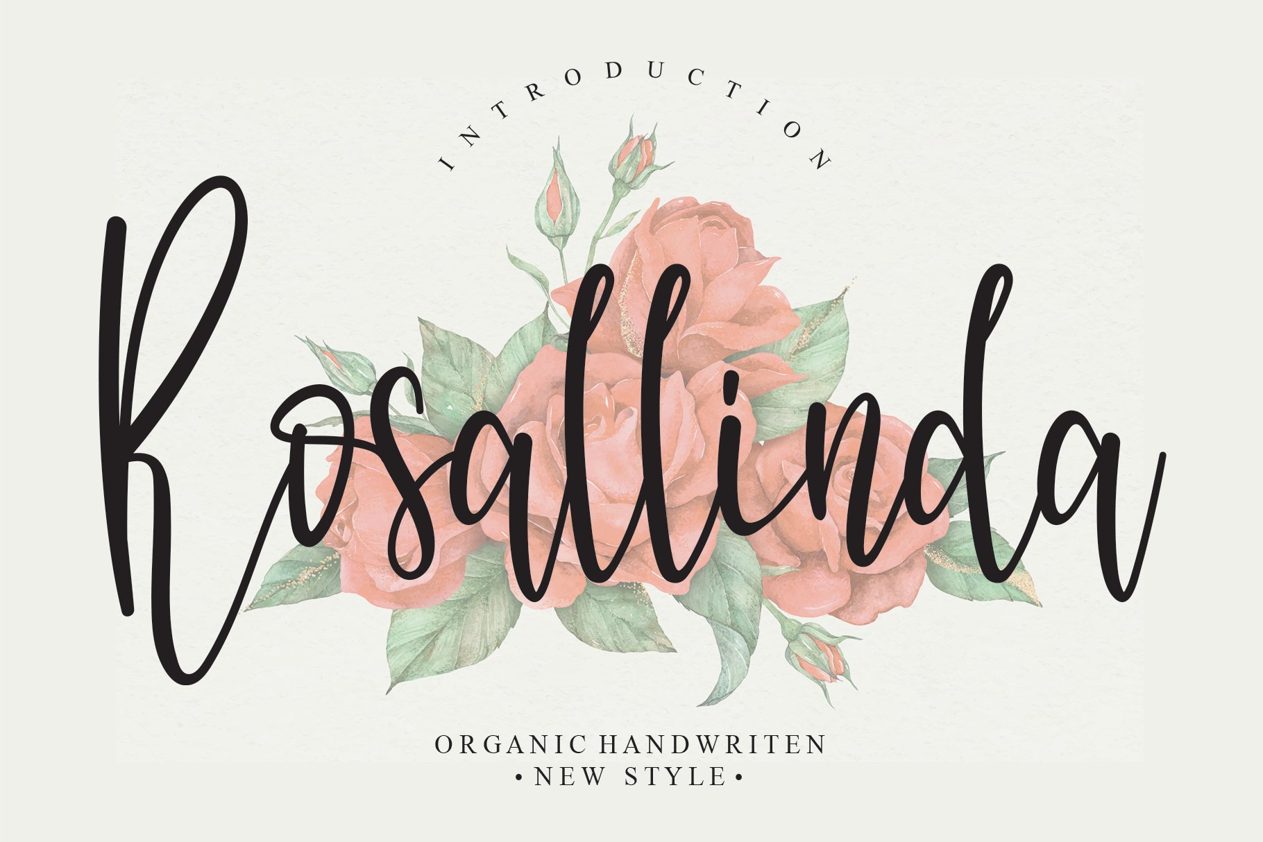 Rosallinda | Script font cover image.