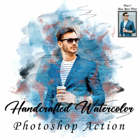 Handcrafted Watercolor PS Actioncover image.