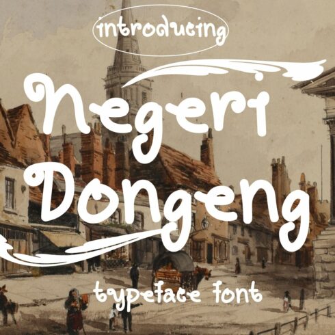 Negeri Dongeng - Handwritten Font cover image.