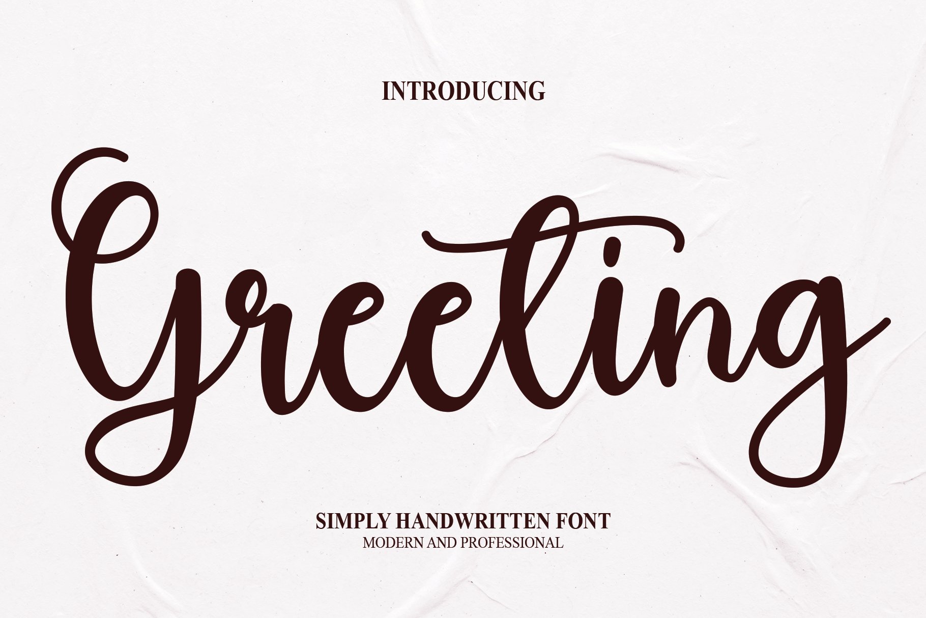 Greeting | Script Font cover image.