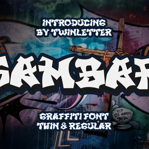 SAMBAR - Graffiti Style Font cover image.