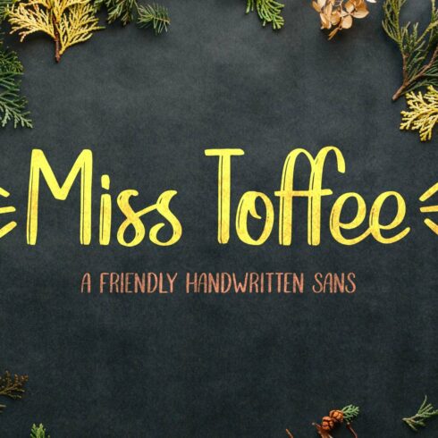 Miss Toffee Handwritten Font cover image.