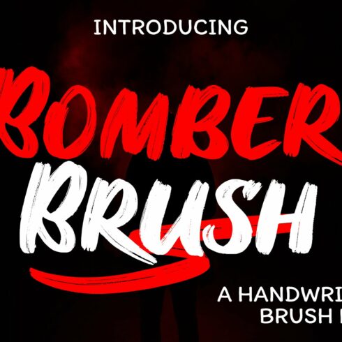 Bomber Brush Font SALE cover image.