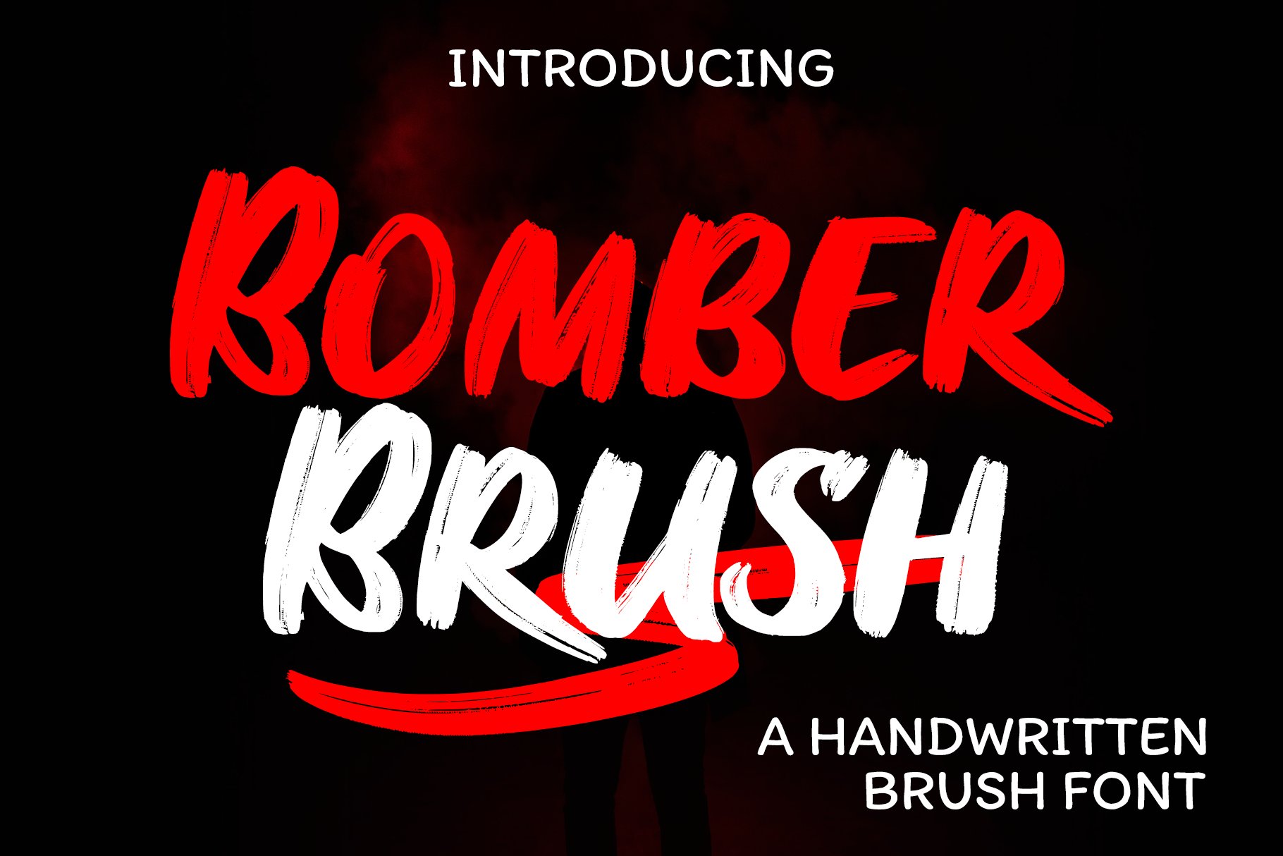 Bomber Brush Font SALE cover image.