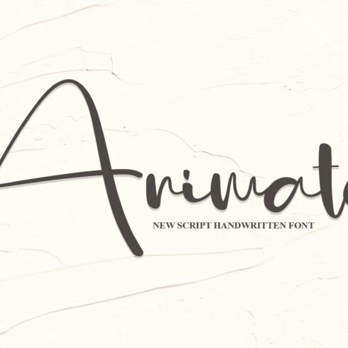 Animate | Script Font cover image.