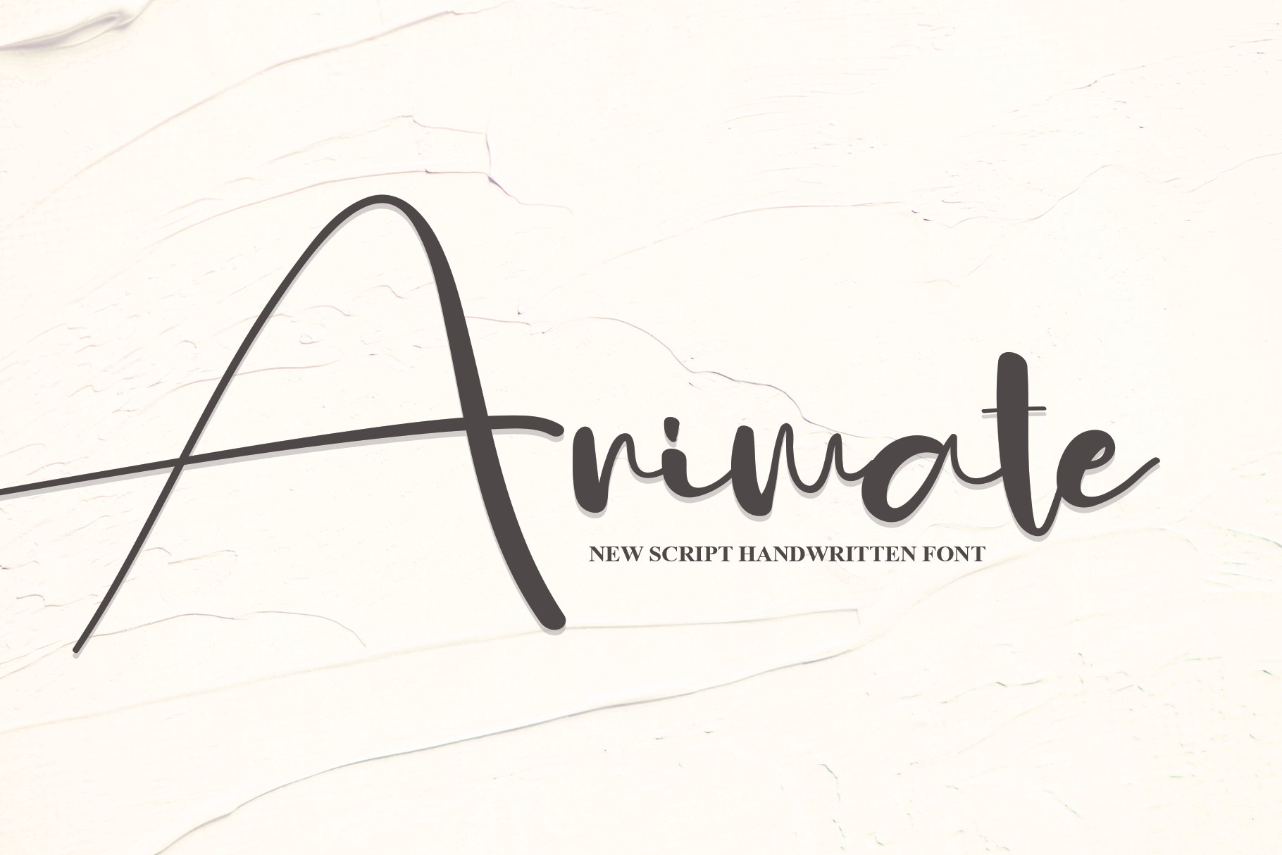 Animate | Script Font cover image.