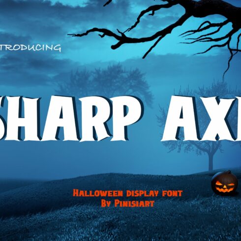 Sharp Axe - Halloween Font cover image.