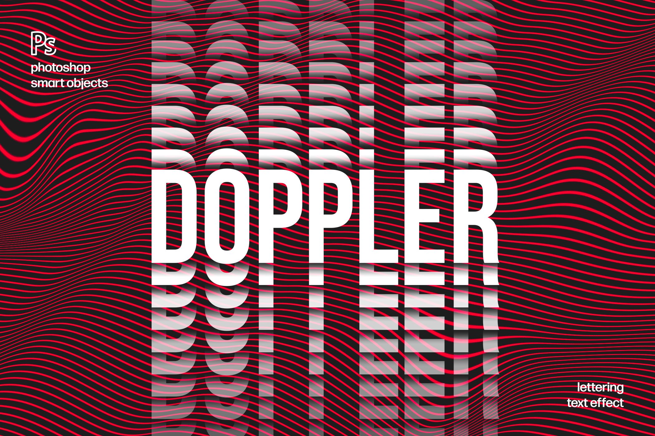 Doppler Distortion Text Effectcover image.