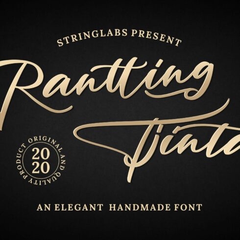 Rantting Tjinta - Handwritten Font cover image.