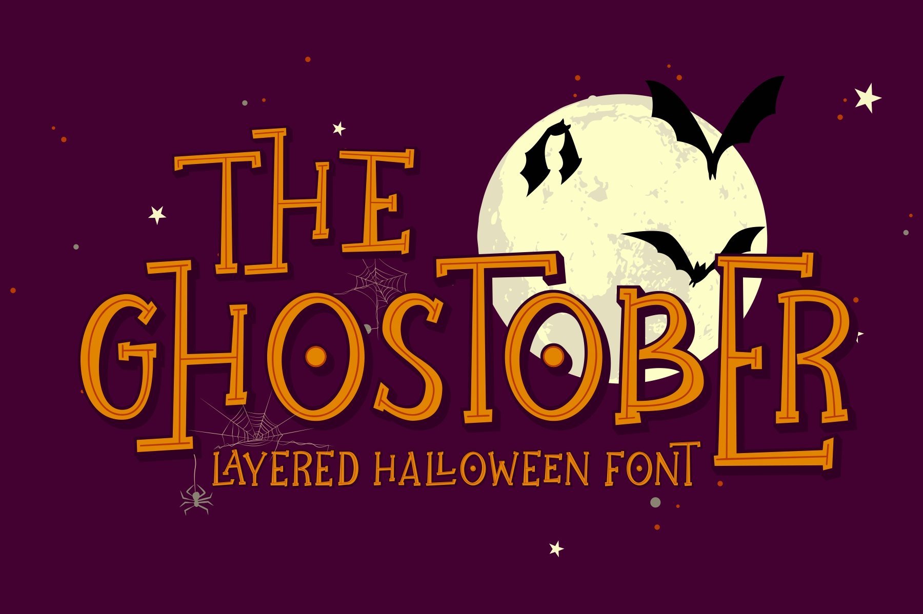 Ghostober | Layered Typeface cover image.