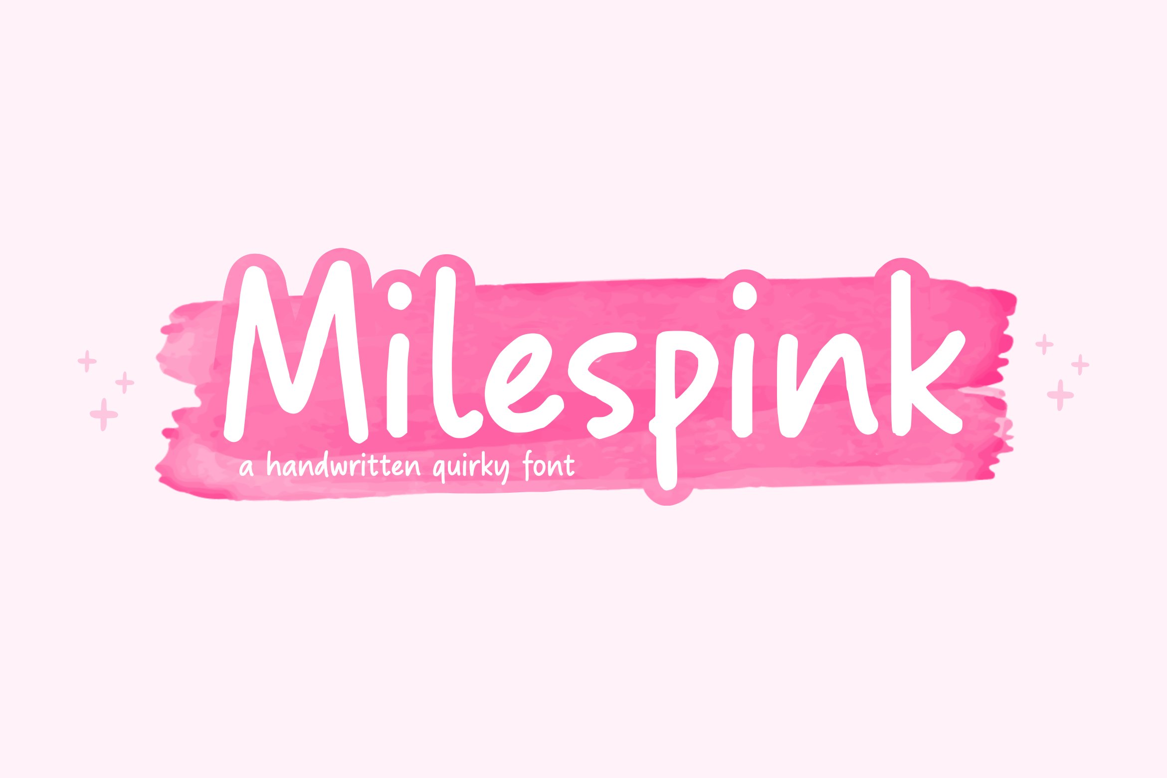 Milespink A Quirky Handwritten Font cover image.