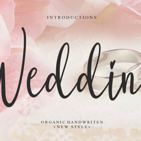 Wedding | Script font cover image.