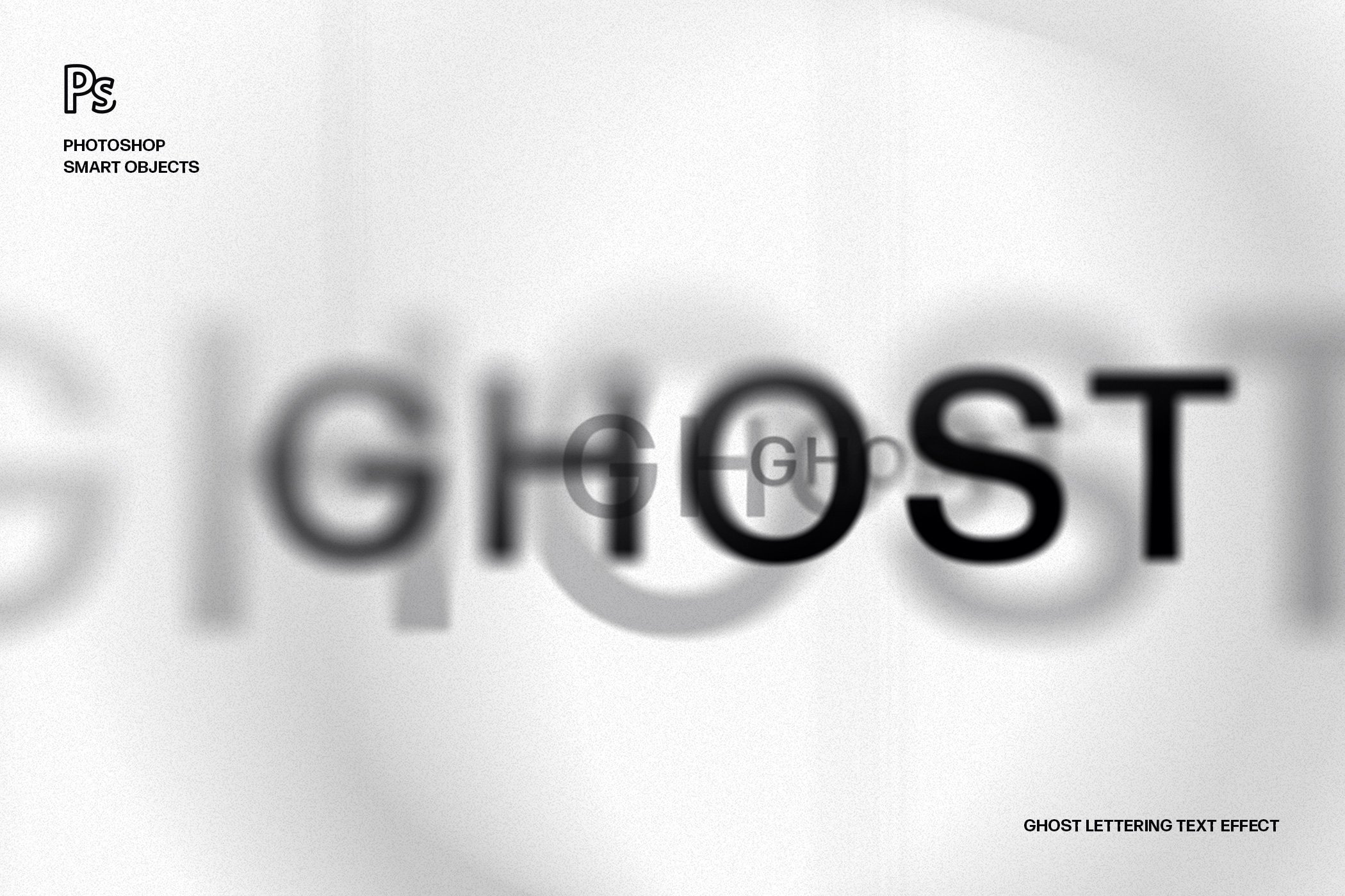 Ghost Lettering Text Effectcover image.