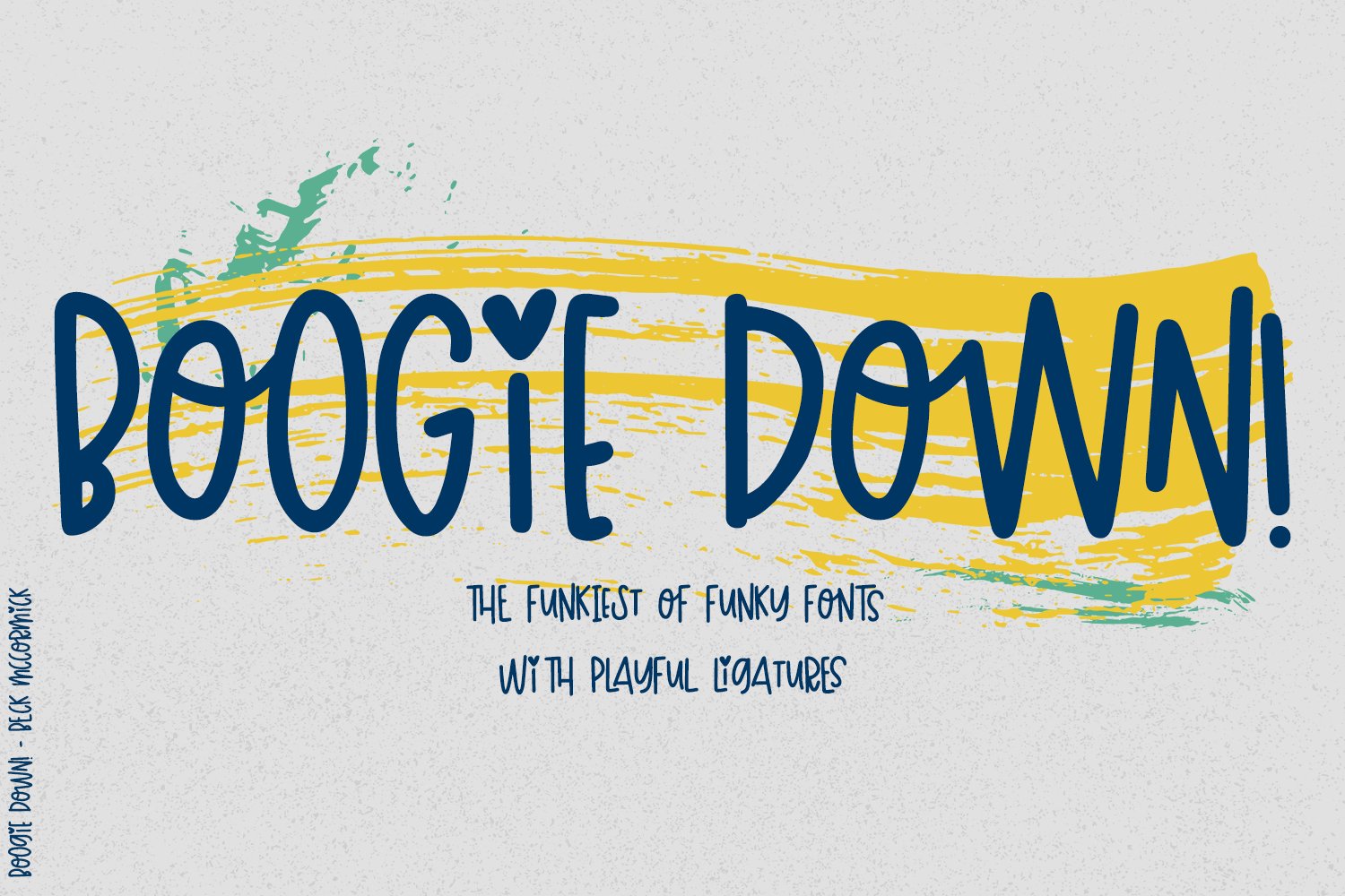 Boogie Down! Handlettered Sans Font cover image.