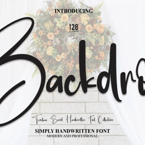 Backdrop | Script Font cover image.