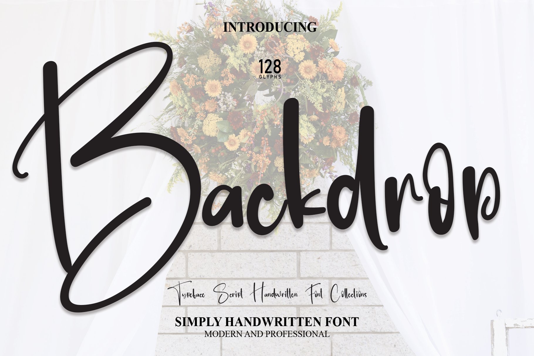 Backdrop | Script Font cover image.