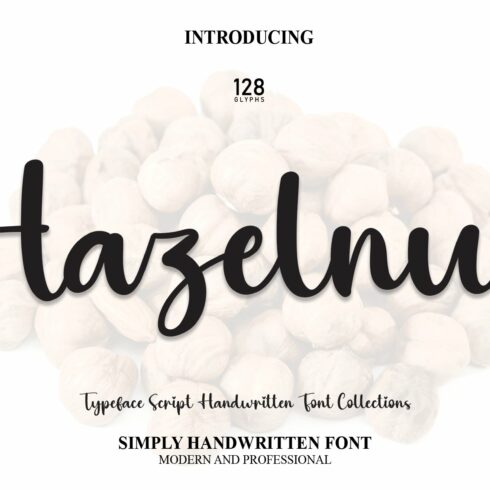 Hazelnut | Script Font cover image.