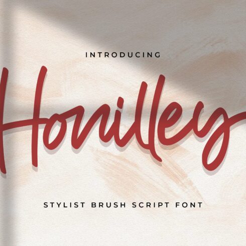 Honilley - Handwritten Font cover image.