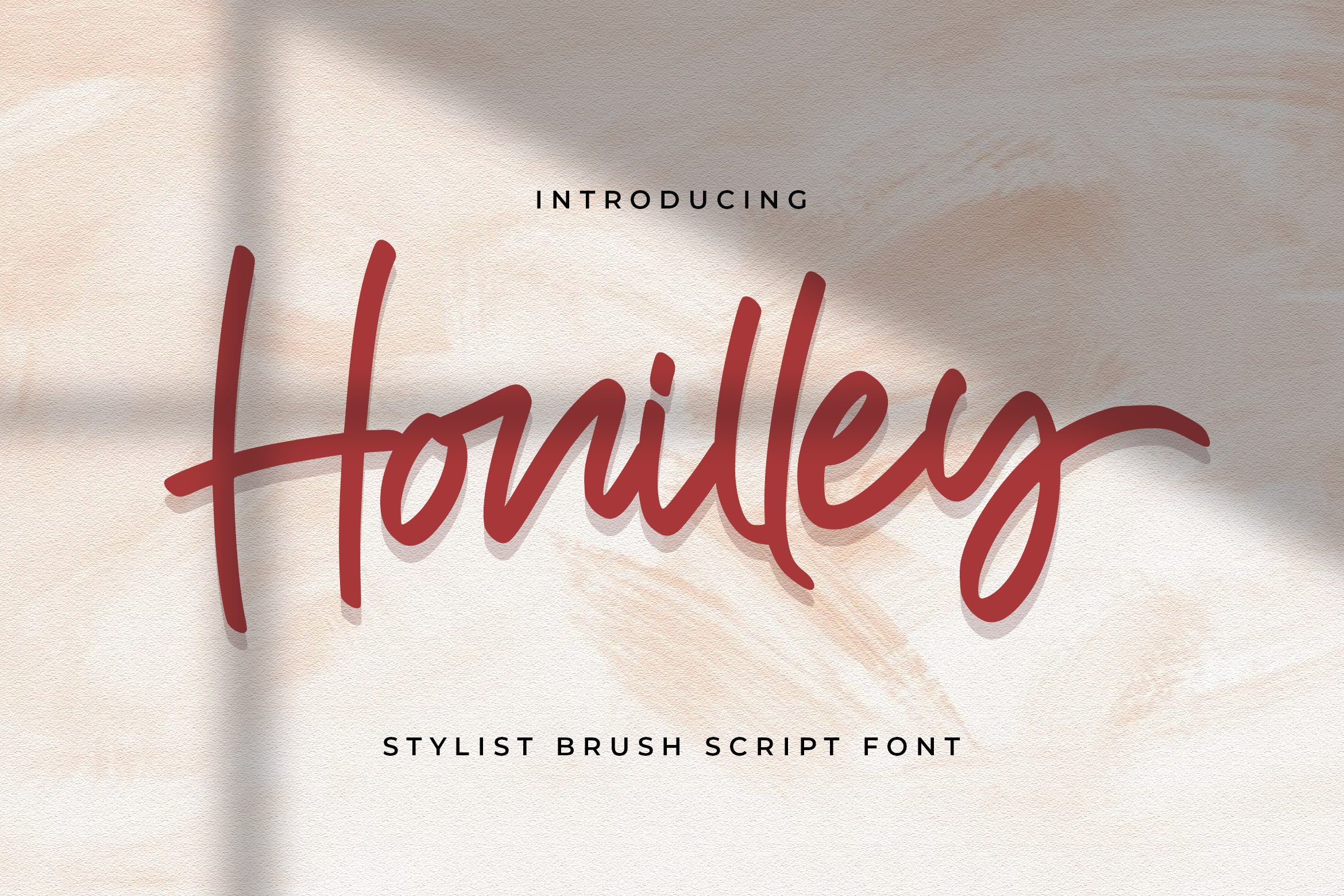 Honilley - Handwritten Font cover image.