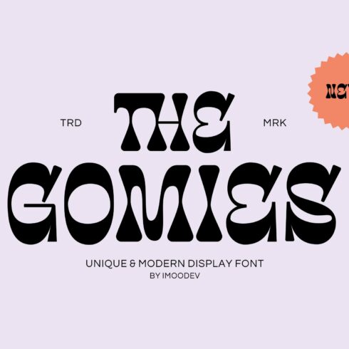 The Gomies - Thick Modern Font cover image.