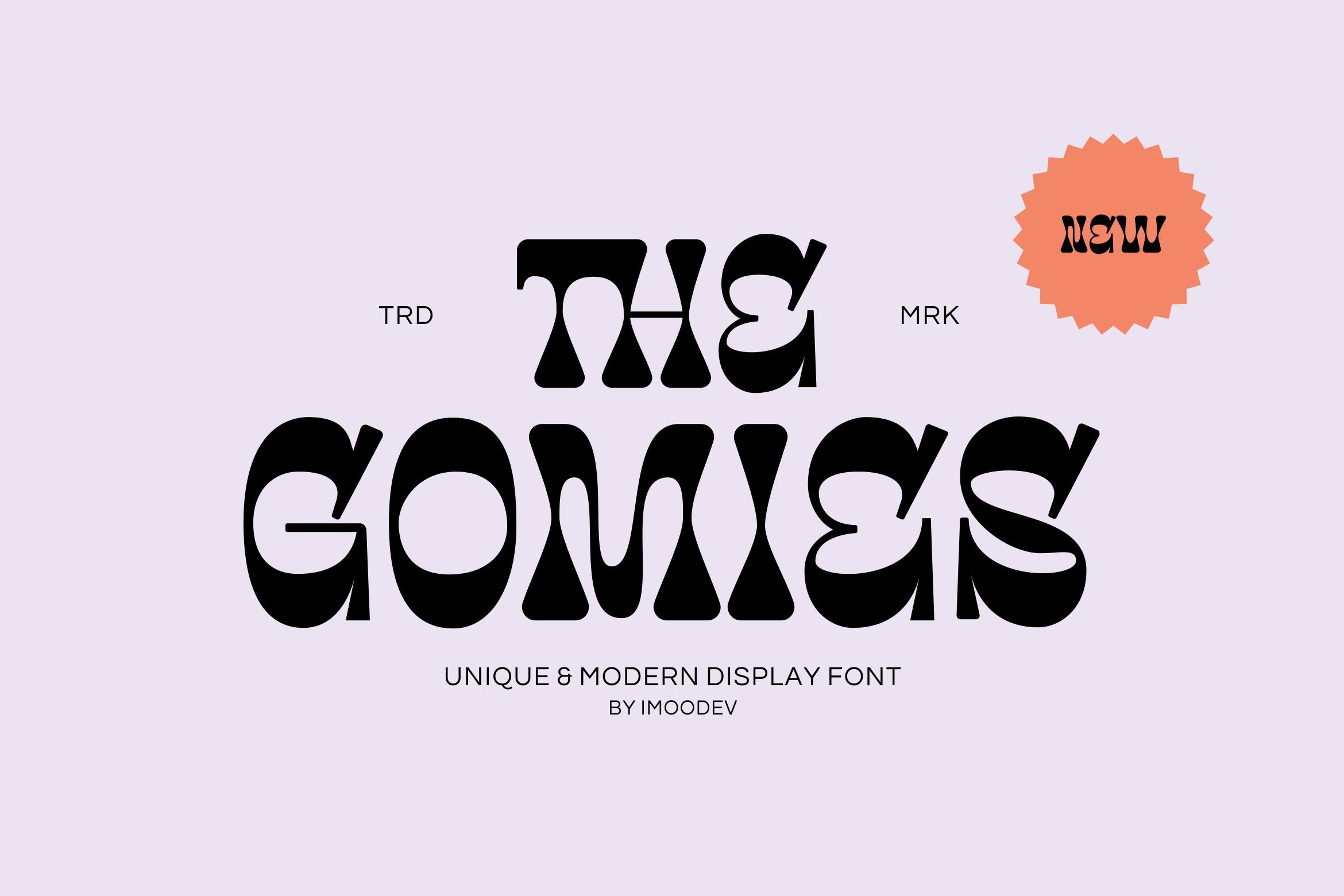 The Gomies - Thick Modern Font cover image.