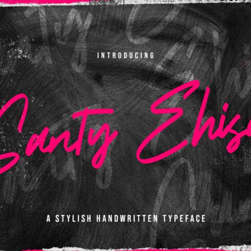 Santy Ehisa - Stylish Script Font cover image.