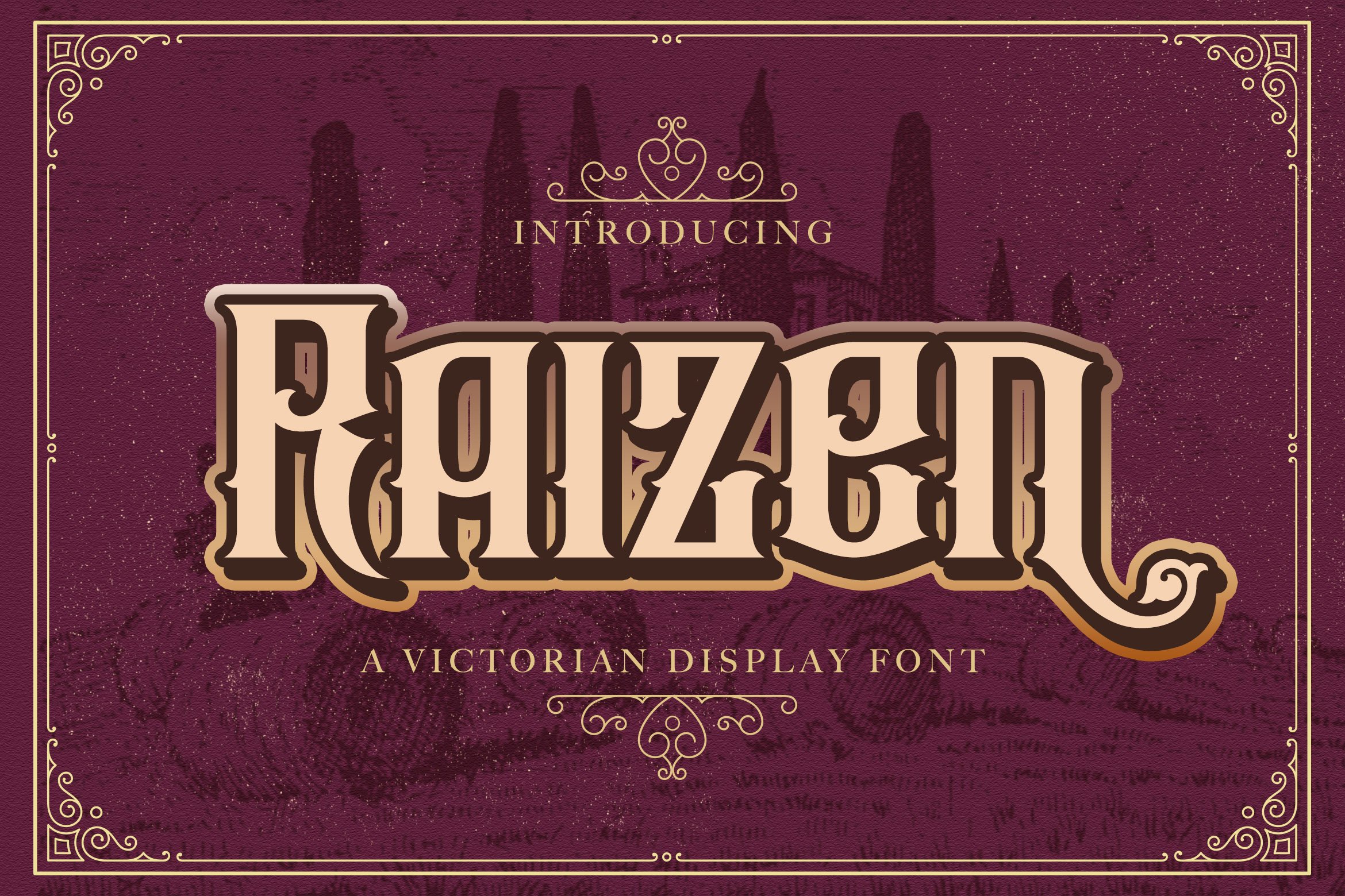 Raizen - Victorian Style Font cover image.