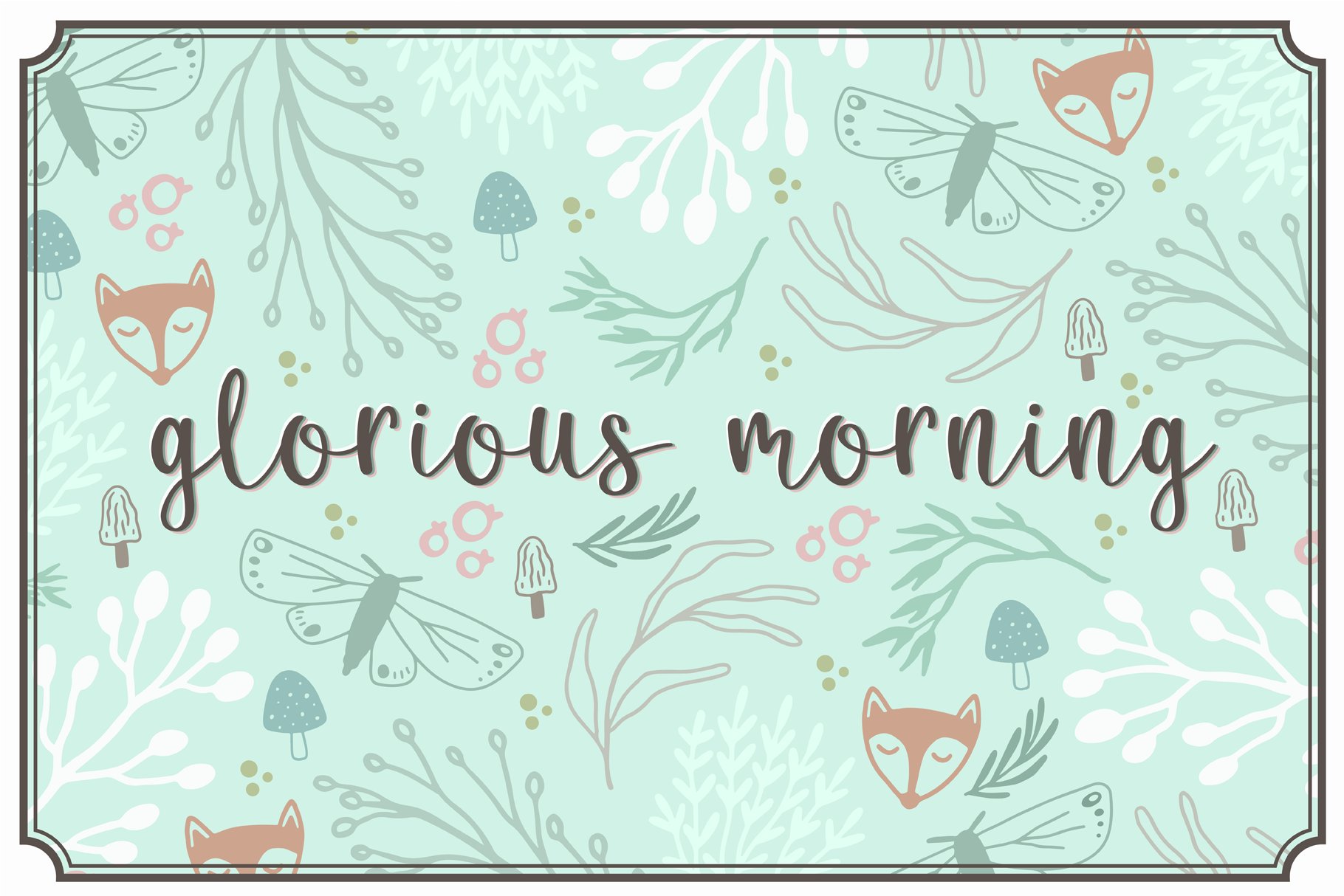 Glorious Morning: A Whimsical Font cover image.