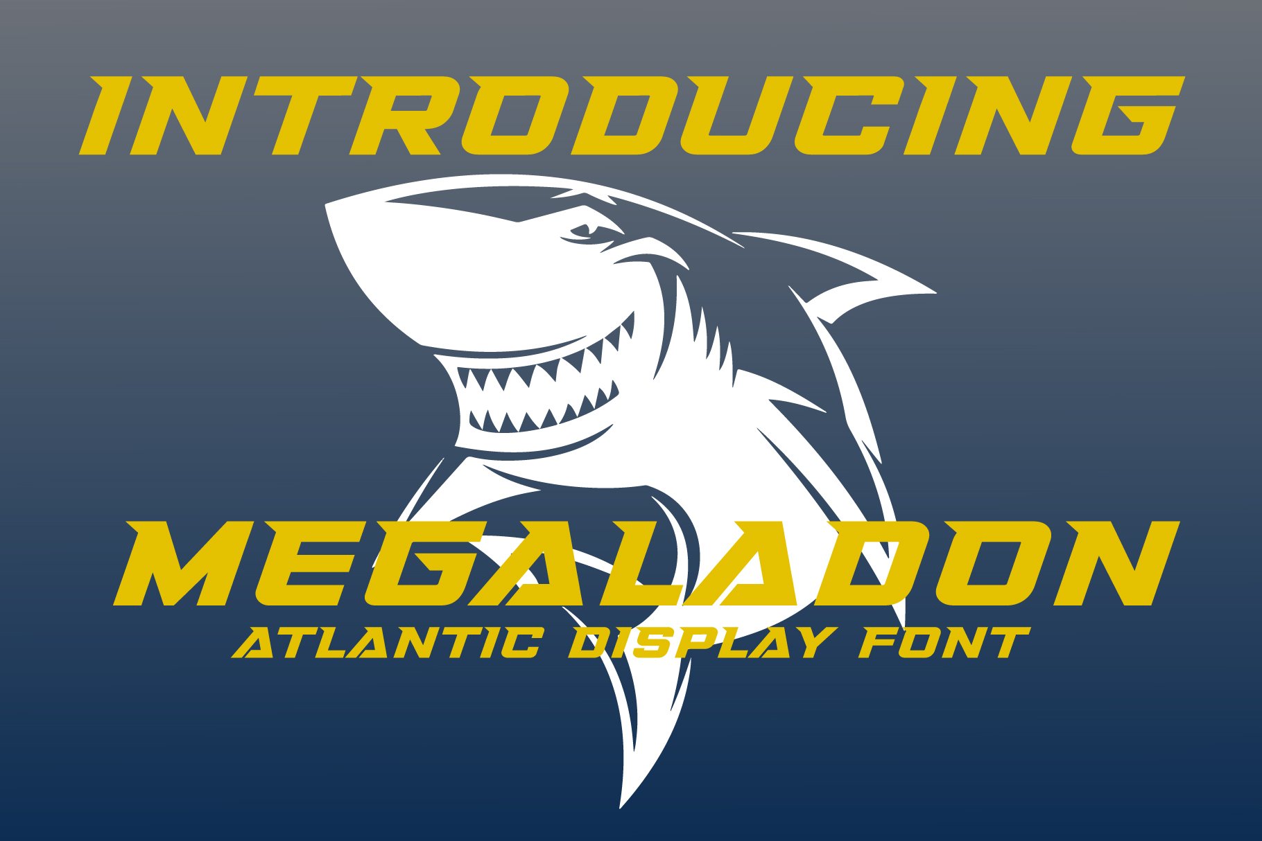 Megaladon - Display Font cover image.