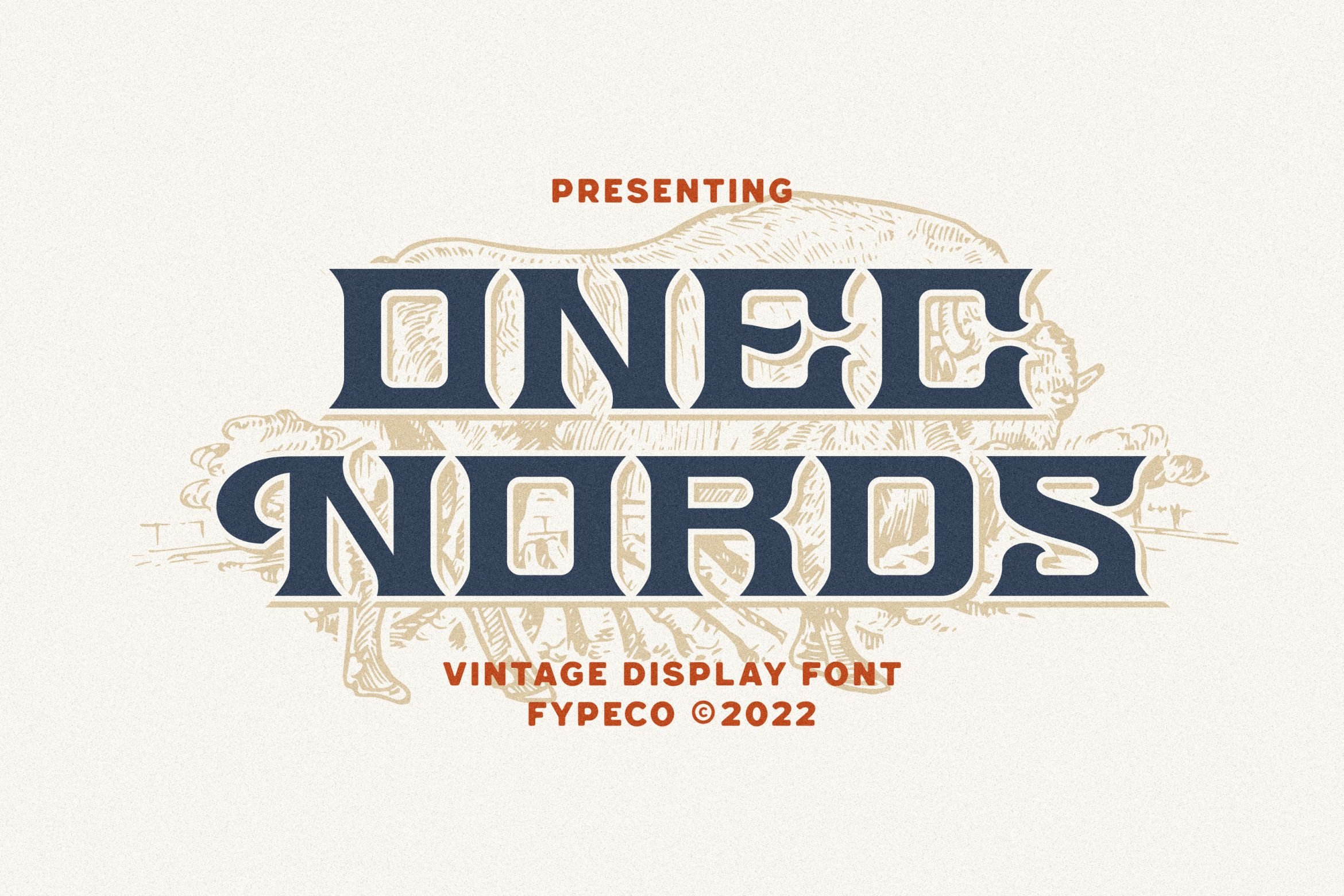 Onec Nords - Vintage Display Fontcover image.