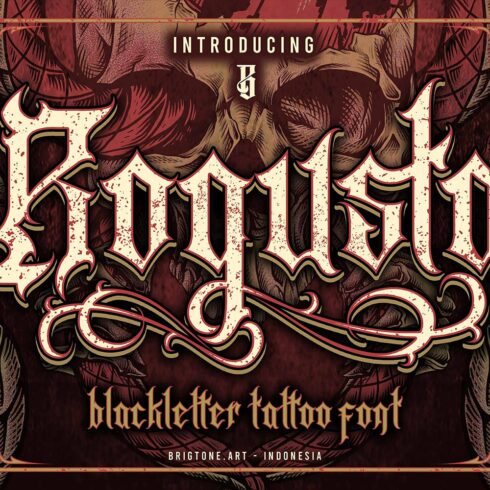 Rogusta - Blackletter Font cover image.