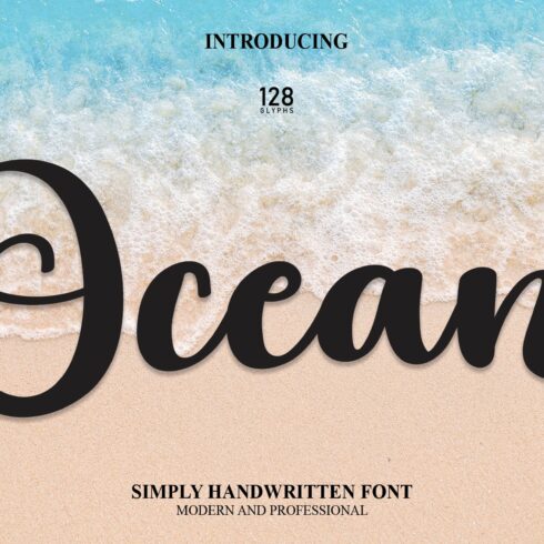 Ocean | Script Font cover image.