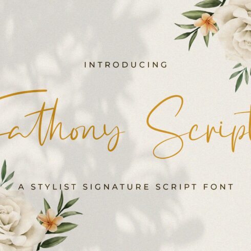 Fathony Script - Handwritten Font cover image.