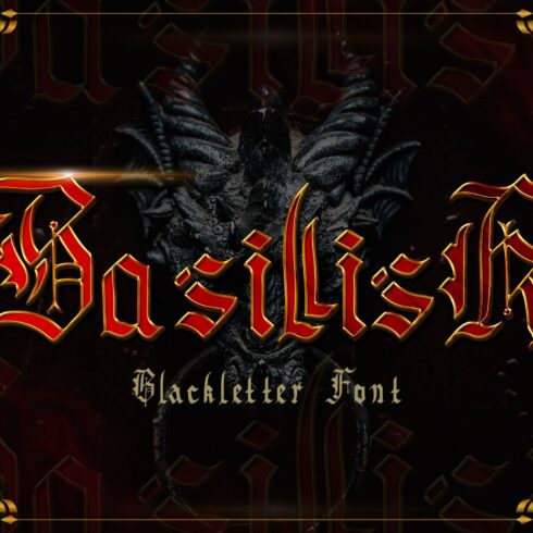 Basillisk - Blackletter Font cover image.