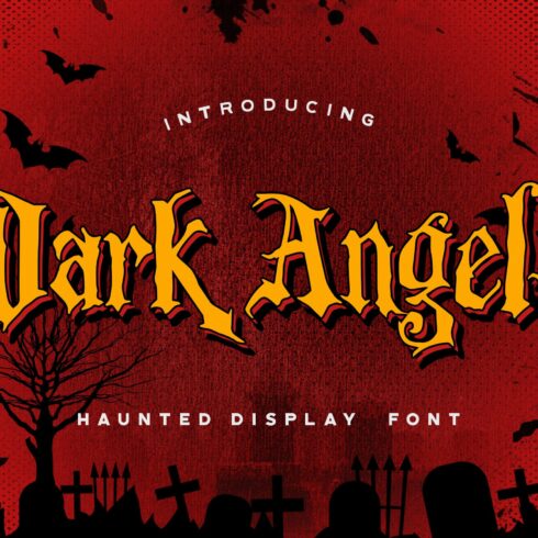 Dark Angels - Haunted Display Font cover image.