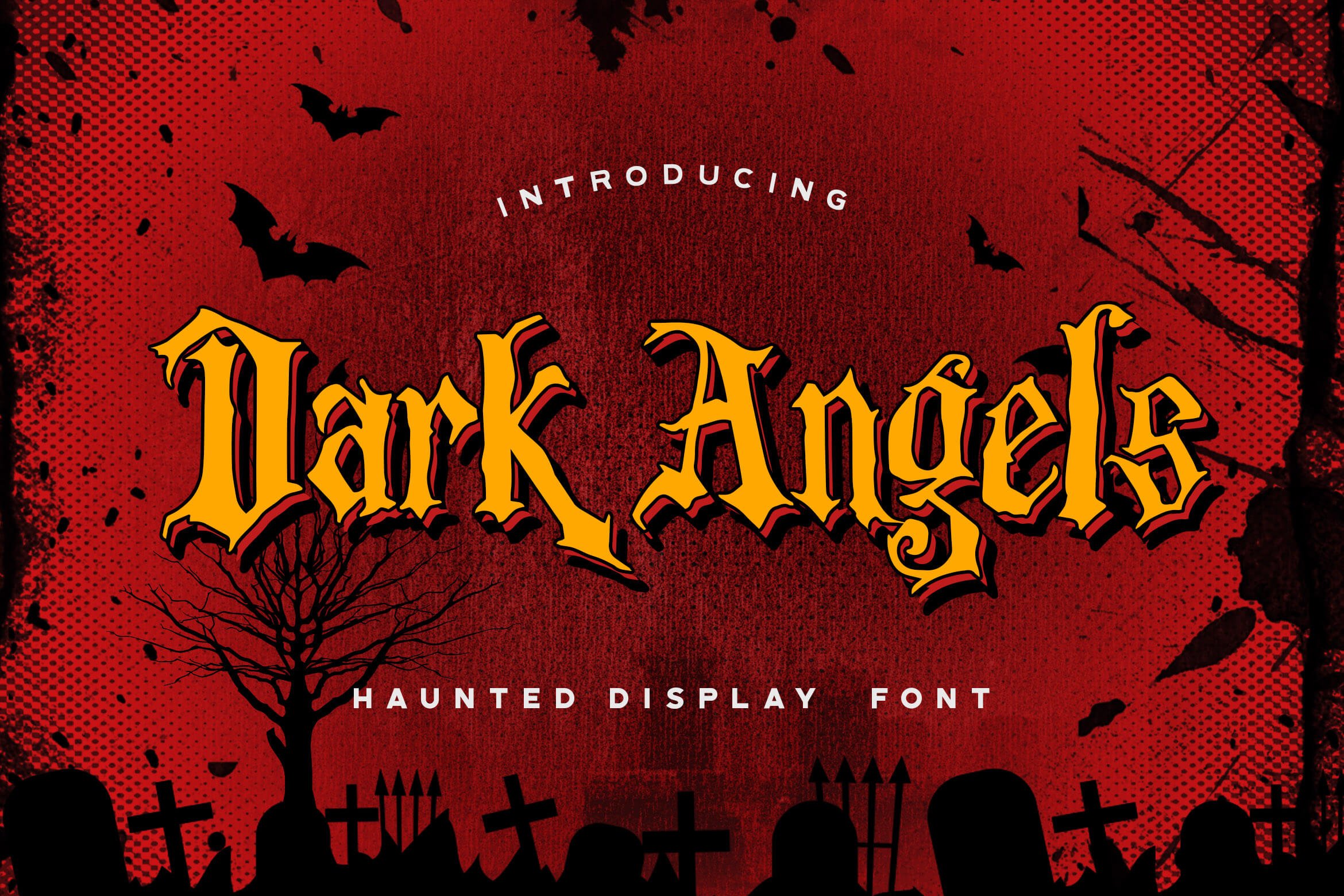 Dark Angels - Haunted Display Font cover image.