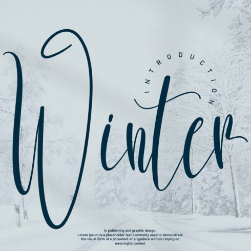 Winter | Script font cover image.