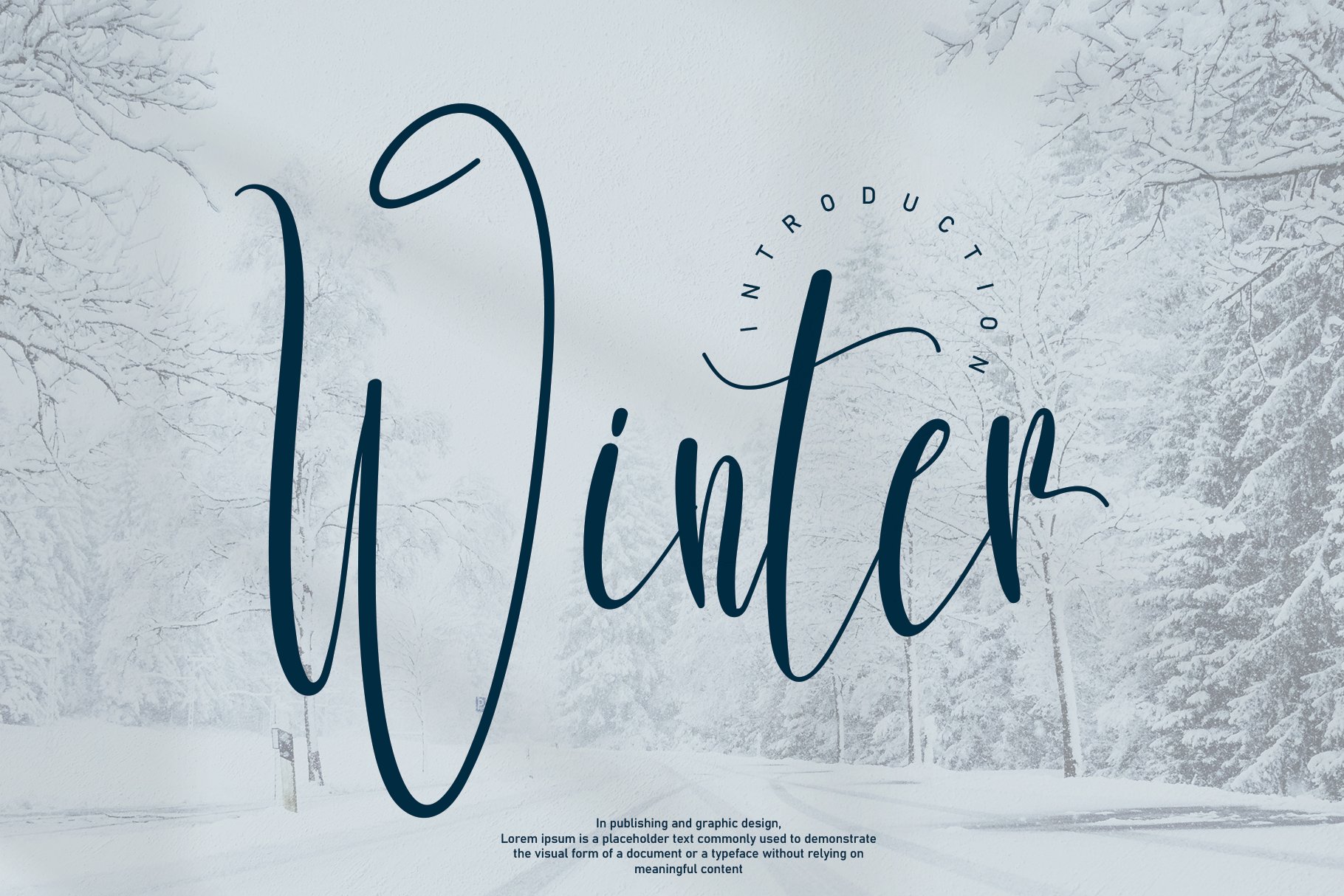 Winter | Script font cover image.