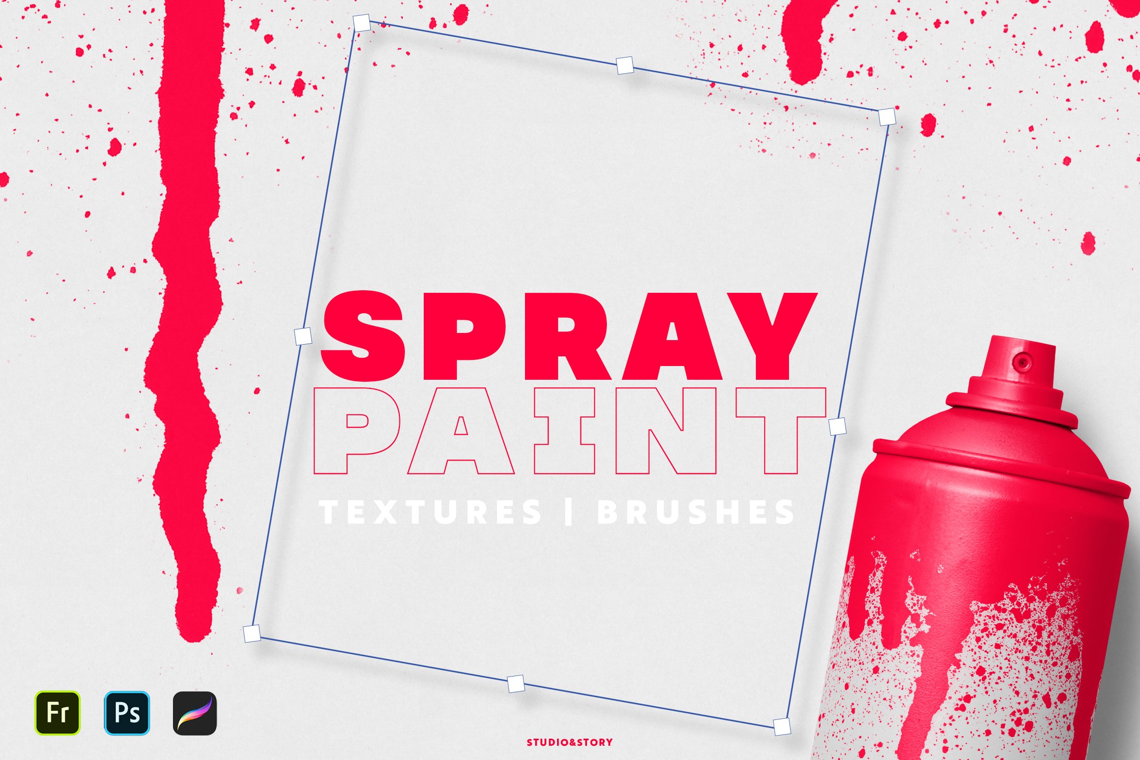 Spray Paint Textures & Brushescover image.