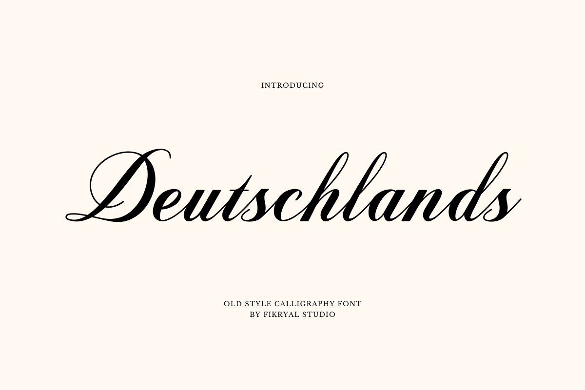 Deutschlands – Old Style Calligraphycover image.