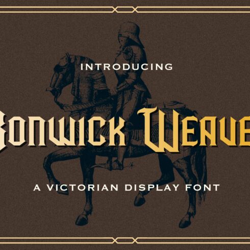Bonwick Weaver - Victorian Font cover image.