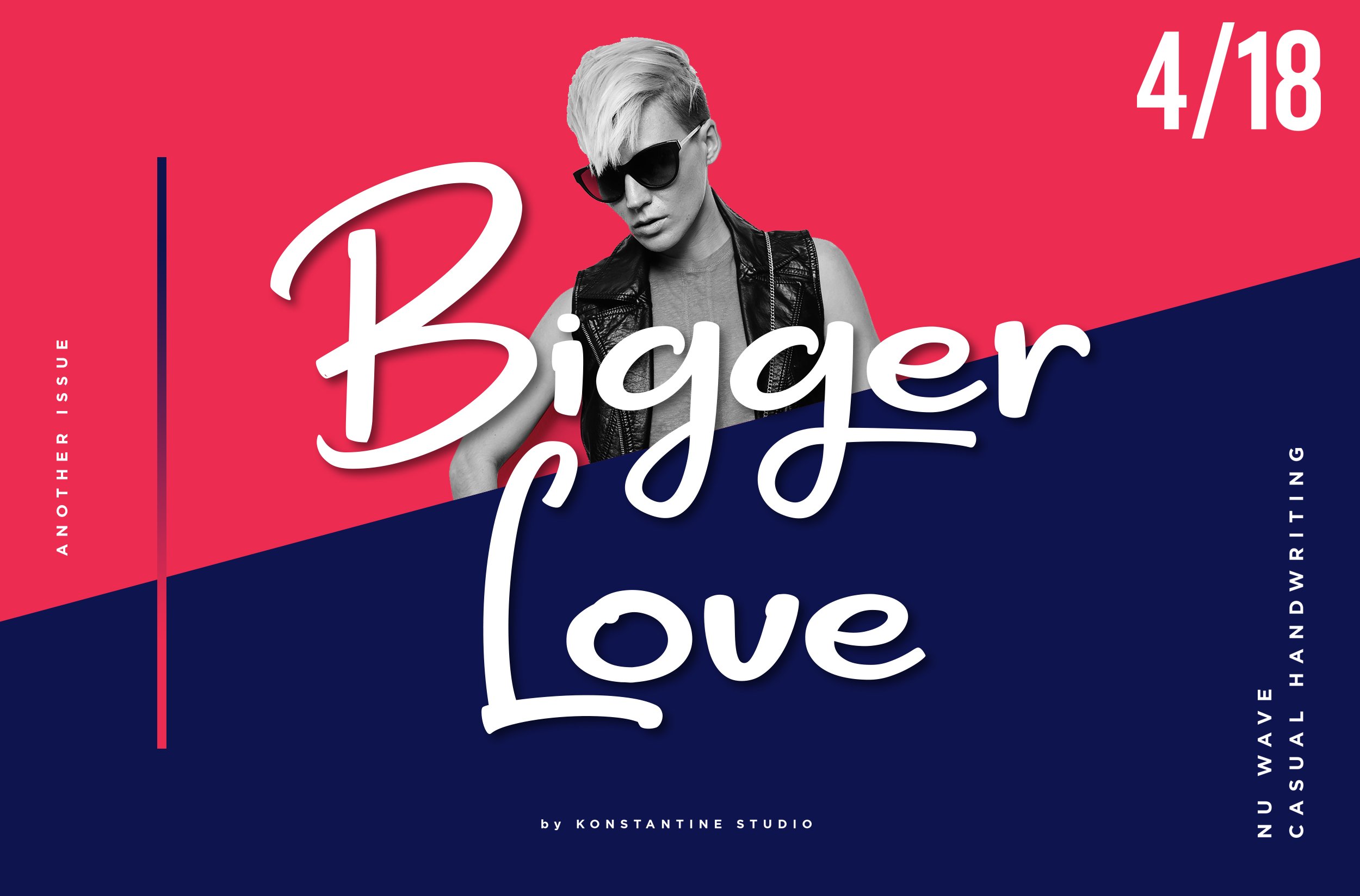 Bigger Love - Clean Handwriting Font cover image.