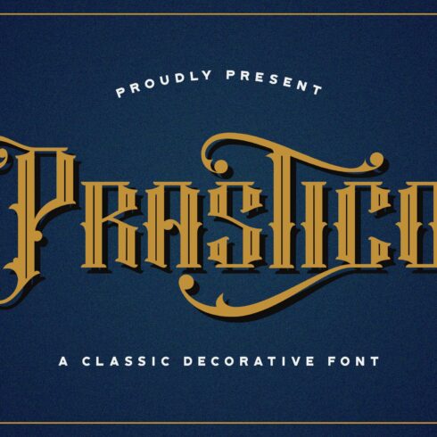 Prastico - Blackletter Font cover image.
